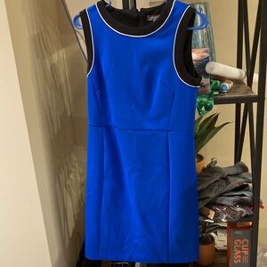 Vince Camuto Blue and Black Mini Dress